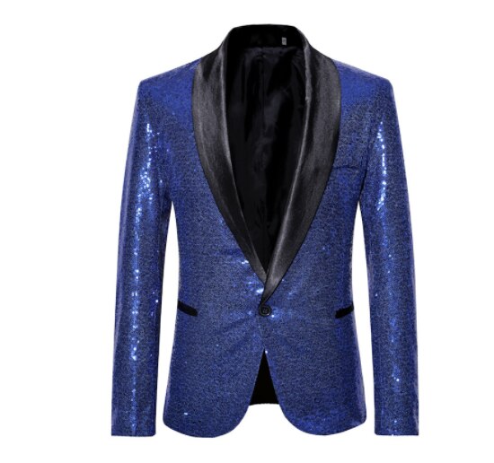 Shiny Gold Sequin Blazer Jacket - Stand out from the crowd with this HIP HOP inspired blazer - Pe...