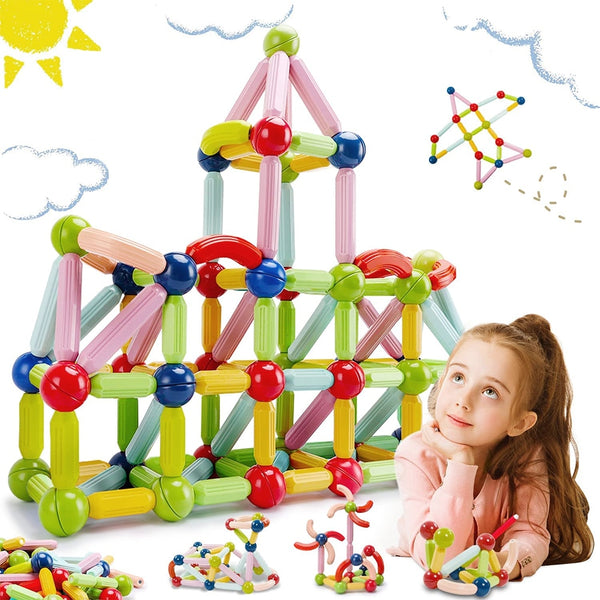 Magnetic Building Blocks Toy - Ignite Your Child's Creativity - Hours of Educational Fun