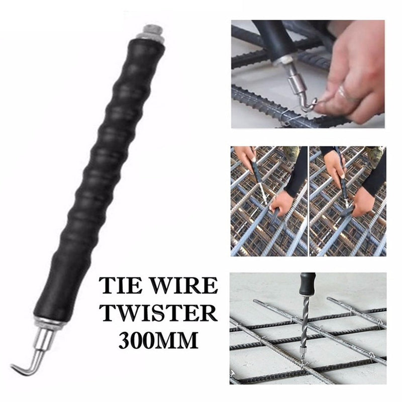 Tier Wire Twister with Hook - The Ultimate Rebar Knitting Tool - Effortlessly Construct Strong an...