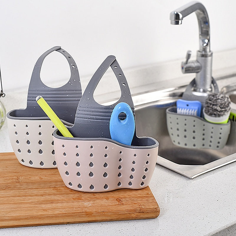 BERRY'S BUYS™ Home Storage Drain Basket - Keep Your Kitchen Sink Organized and Clutter-Free - The Ultimate Solution for Convenient and Elegant Kitchen Organization - Berry's Buys
