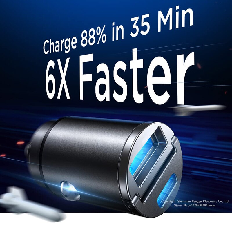 BERRY'S BUYS™ 30W Mini USB C Car Charger - Charge Your Devices Lightning-Fast On The Go! - Berry's Buys