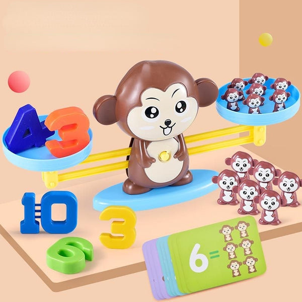 BERRY'S BUYS™ Educational Math Toy Smart Monkey Balance Scale - Teach Math Skills While Promoting Cognitive Development - Enhance Your Child's Learning Journey! - Berry's Buys