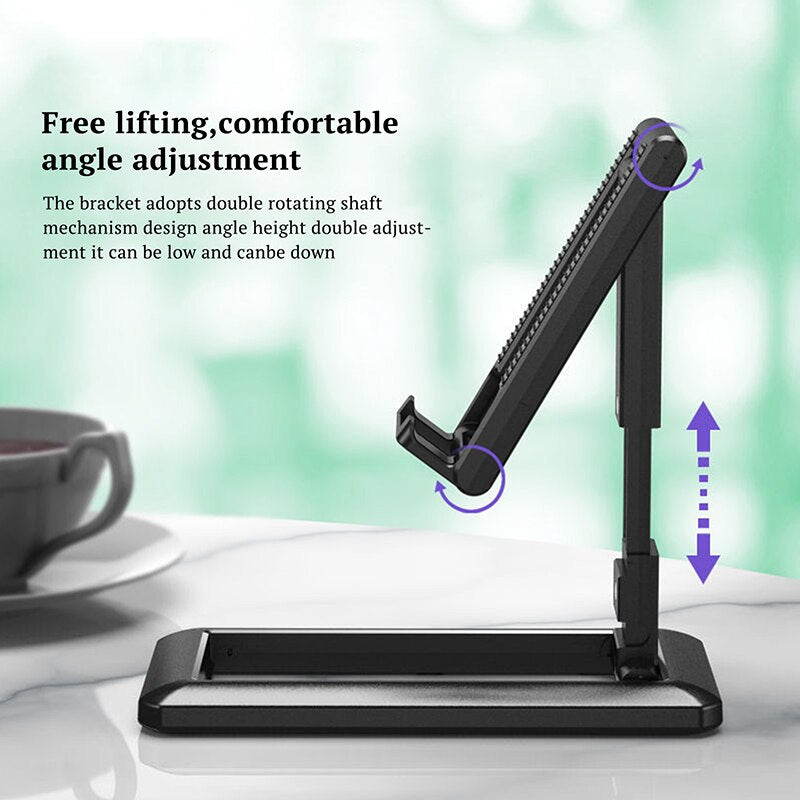 BERRY'S BUYS™ Foldable Tablet Mobile Phone Desktop Phone Stand - The Ultimate Solution for Hands-Free Convenience - Enjoy Maximum Comfort and Productivity! - Berry's Buys