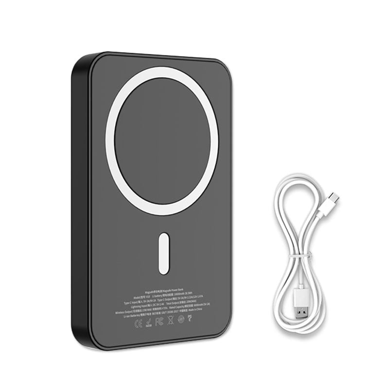 Rocoren Magnetic Power Bank PD 20W - Charge On-the-Go with Wireless Convenience and Lightning Spe...