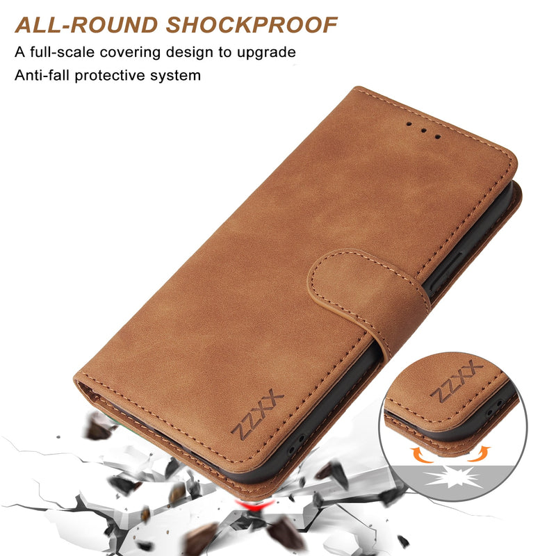 ZZXX Leather Wallet Phone Case - The Ultimate Professional Accessory - Stylish and Functional