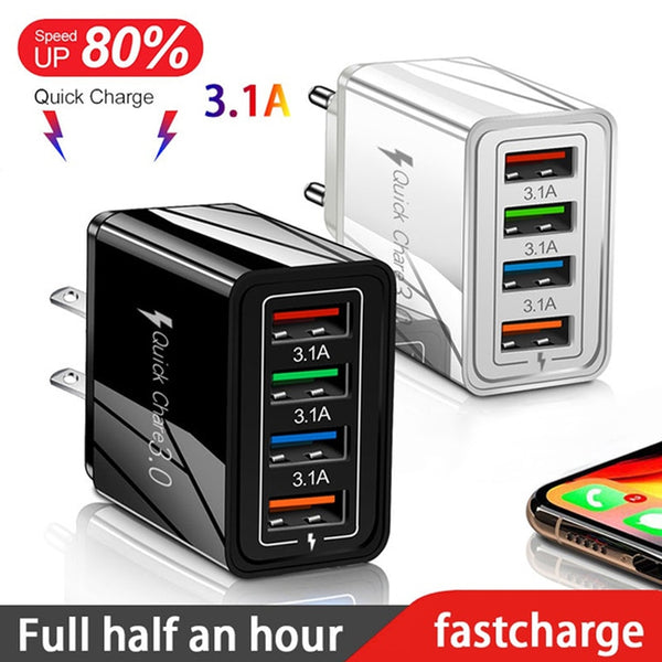 BERRY'S BUYS™ ARDULAB USB Charger - Charge Your Devices Up to 4x Faster with Quick Charge 3.0 Technology - Fast and Reliable Charging Solution - Berry's Buys