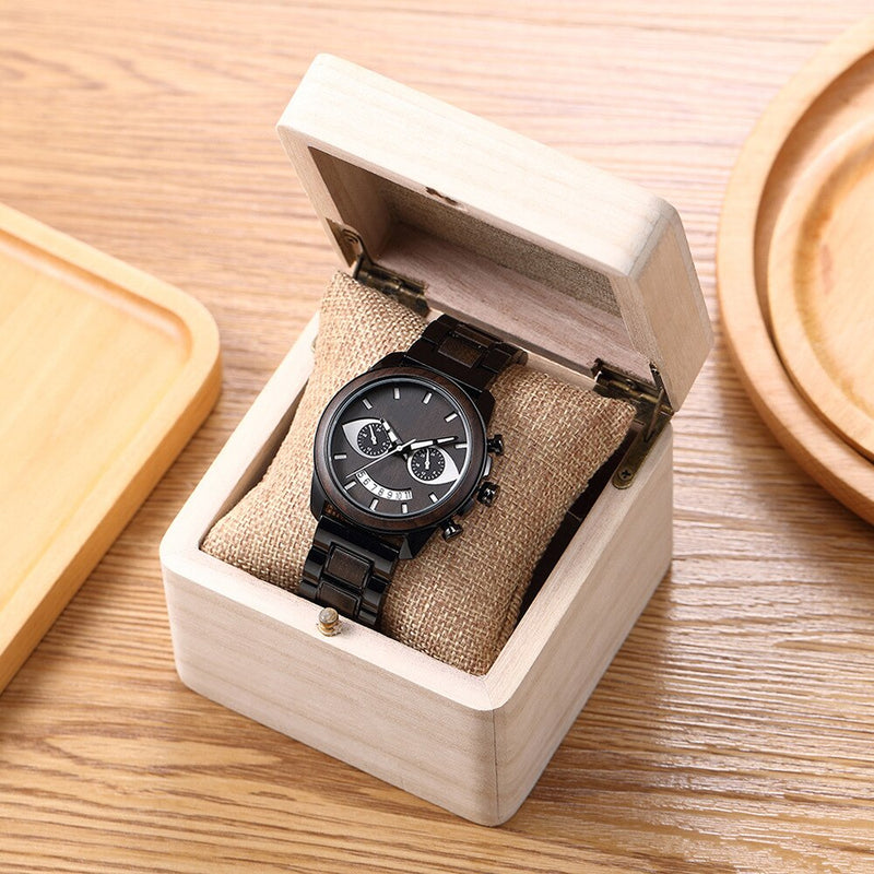 Wood Wrist Watch for Men - Stylish and Durable Timepiece - Perfectly Completes Your Look