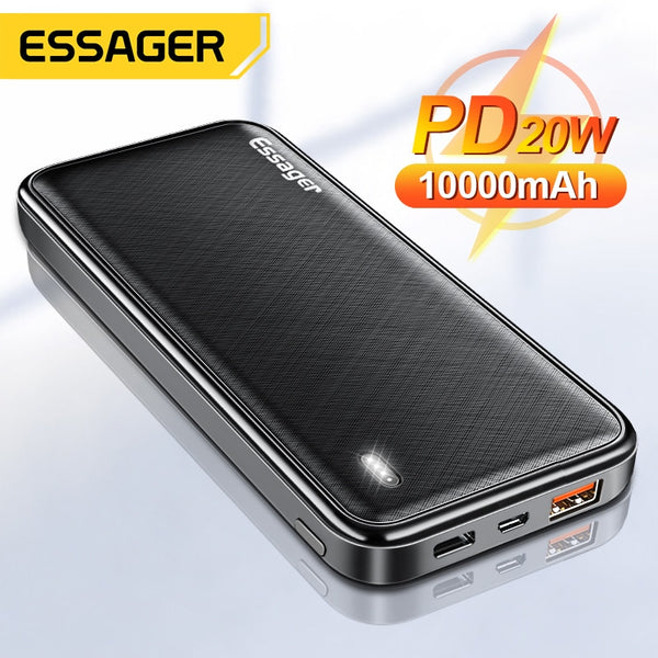 BERRY'S BUYS™ Essager PD Power Bank - Charge Two Devices Simultaneously - Stay Powered On-The-Go - Berry's Buys