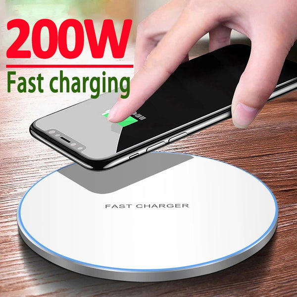VIKEFON 200W Wireless Charger - Charge Four Devices Simultaneously with Lightning-Fast Speeds - S...
