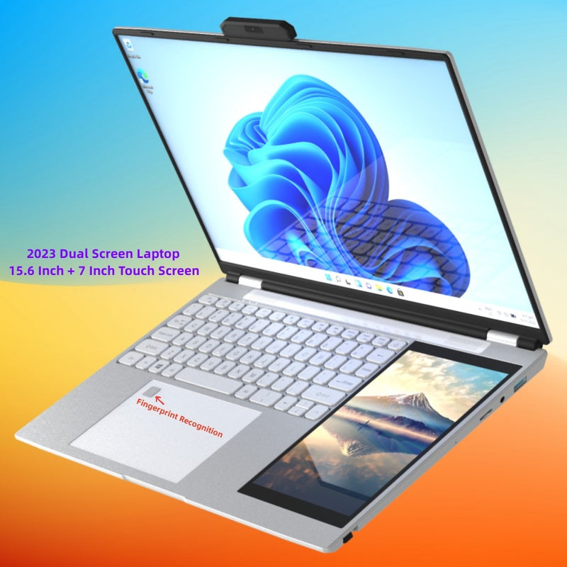 BERRY'S BUYS™ Dual-screen Laptop with Intel Celeron N5105 - Boost Your Productivity and Multitasking Abilities with Ease! - Berry's Buys