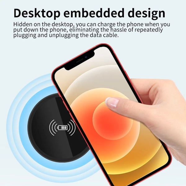 BERRY'S BUYS™ 594A 15W Fast Wireless Charger - Keep Your Devices Fully Charged with Ease - The Ultimate Charging Solution for Any Desktop Setup - Berry's Buys