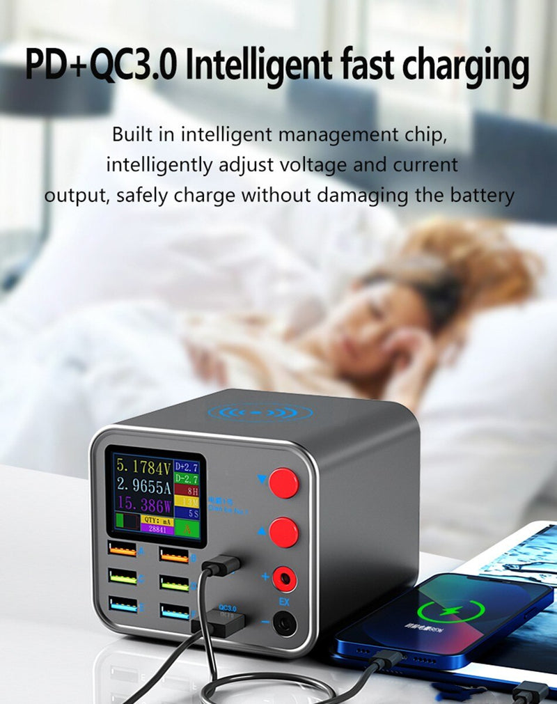 BERRY'S BUYS™ ILEPO 120W Multi Function Charger Station - Charge All Your Devices Efficiently and Wirelessly - Berry's Buys