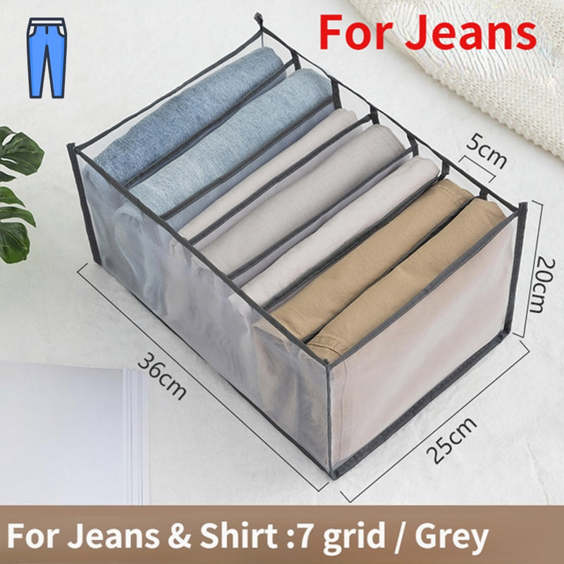 BERRY'S BUYS™ Clothes Organizer Trousers Clothes Jeans Storage Box - The Ultimate Solution for a Clutter-Free Wardrobe - Say Goodbye to Messy Drawers and Closets! - Berry's Buys