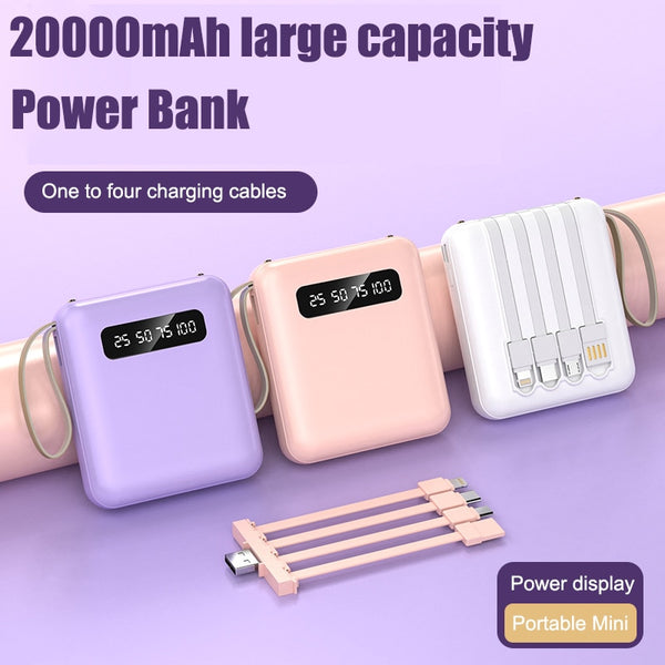 BERRY'S BUYS™ 20000mAh Digital Display Power Bank - Keep Your Devices Charged On-The-Go - Never Run Out of Battery Again! - Berry's Buys