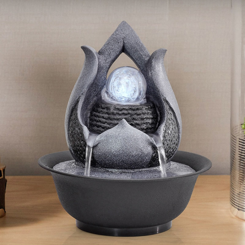 BERRY'S BUYS™ HandMade Decorative Desktop Fountain - Create a Tranquil Oasis with Soothing Water Sounds - Promotes Positive Energy Flow and Relaxation - Berry's Buys