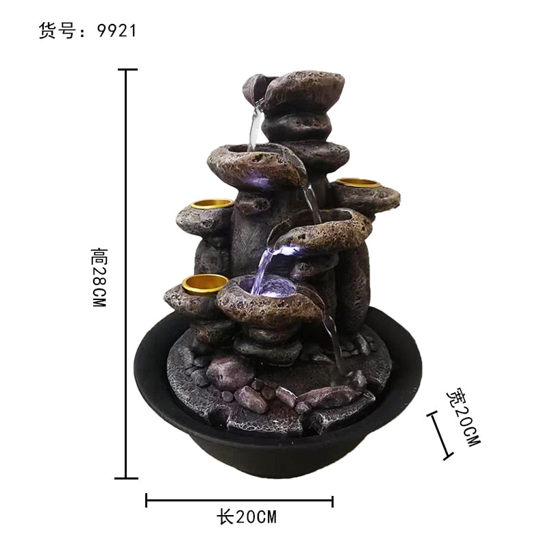 BERRY'S BUYS™ 2020 New Resin Decoration Fountain - Create a Serene Atmosphere with FengShui Properties - Perfect for Home and Office Décor - Berry's Buys