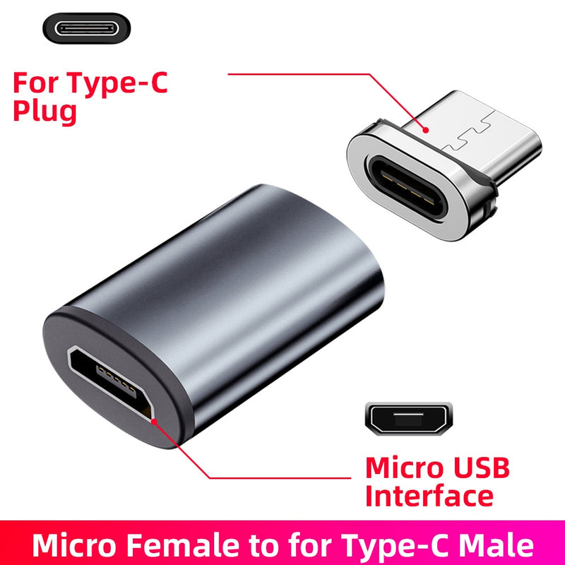 Type C Micro USB Convert Magnetic Adapter USB Cable - The Ultimate Charging Solution for All Your...