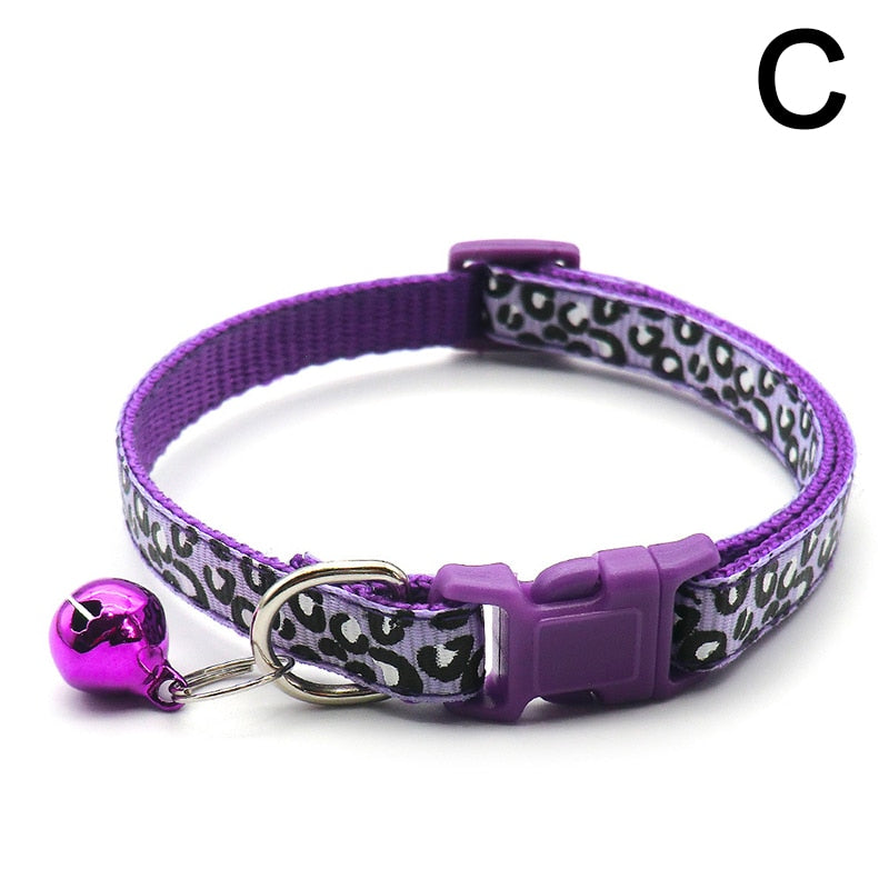 BERRY'S BUYS™ Cat Collar with Bells Fashion Leopard Printing - Stylish and Safe Accessory for Your Furry Friend - Berry's Buys