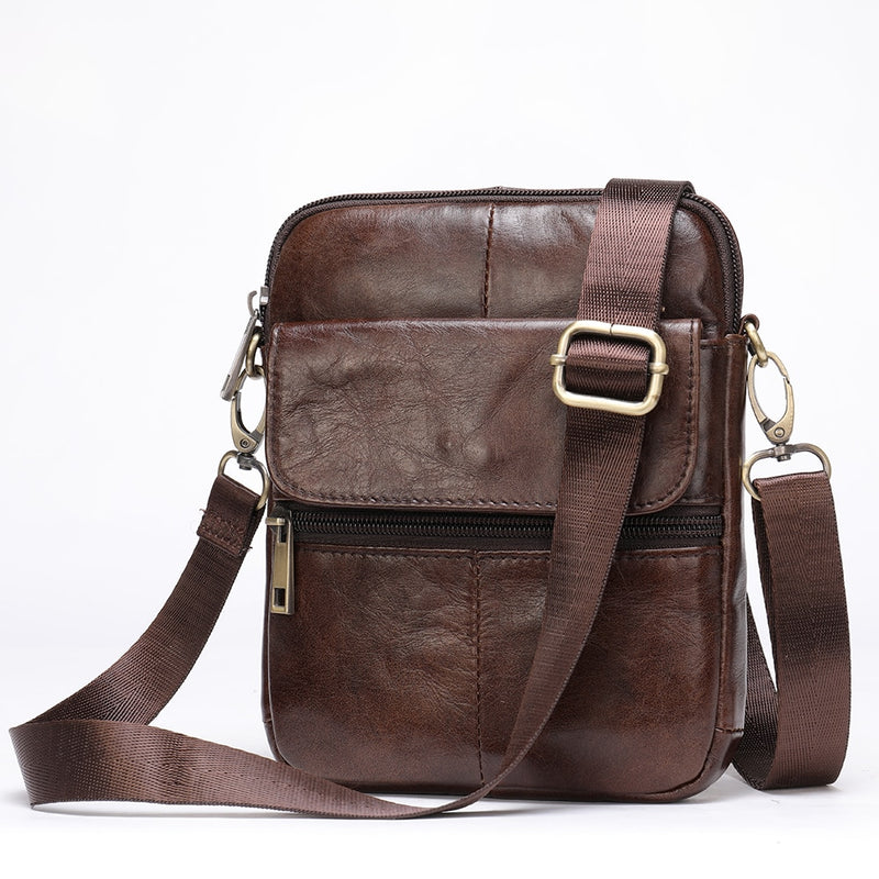 WESTAL Men's Leather Shoulder Bag - The Perfect Blend of Style and Functionality - Keep Your Esse...