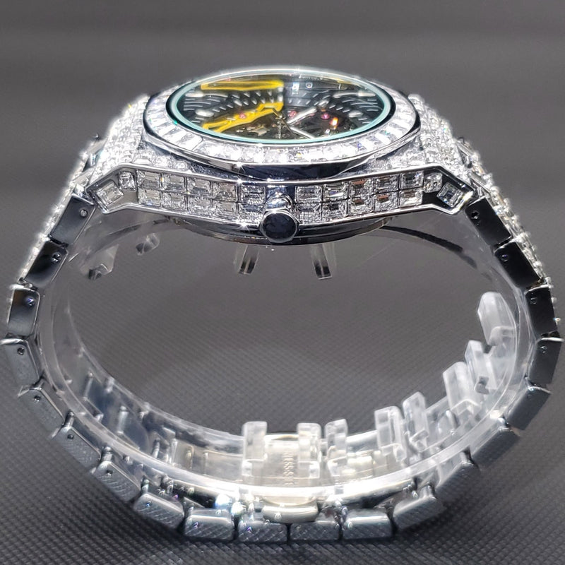 Luxury Automatic Watch - Elevate Your Style with Diamond Skeleton Movement - Water Resistant and ...