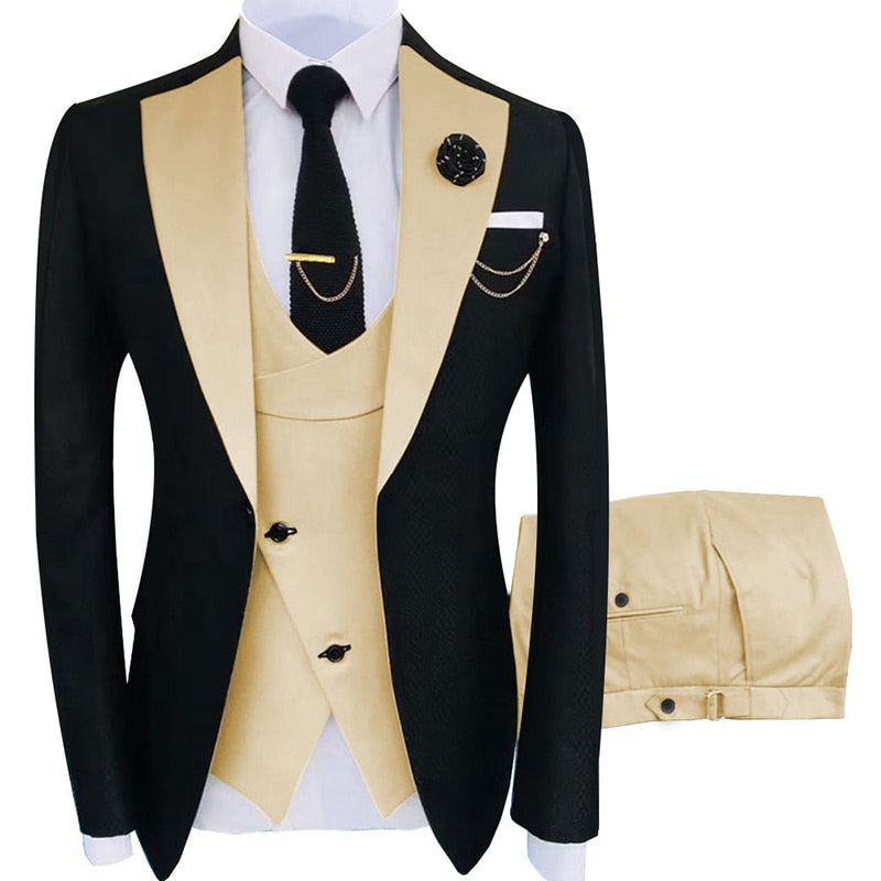 Terno Masculino Slim Fit Blazers Ball and Groom Suits for Men - Elevate Your Style with This Chic...