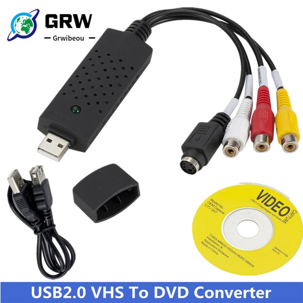 USB2.0 VHS to DVD Converter - Preserve Your Precious Memories in Digital Format - Easily Transfer...