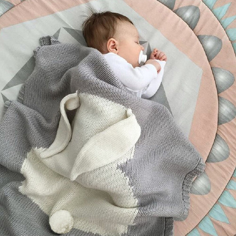 BERRY'S BUYS™ 1pc Baby Cotton Blanket - Keep Your Little One Cozy and Stylish - Perfect for Swaddling, Strollers and Photos - Berry's Buys