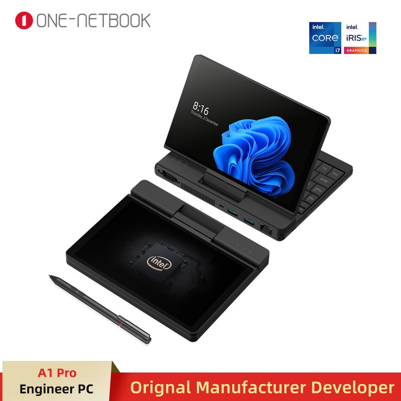 Original One-Netbook A1 Pro - The Ultimate Pocket Computer for On-The-Go Productivity - Lightning...