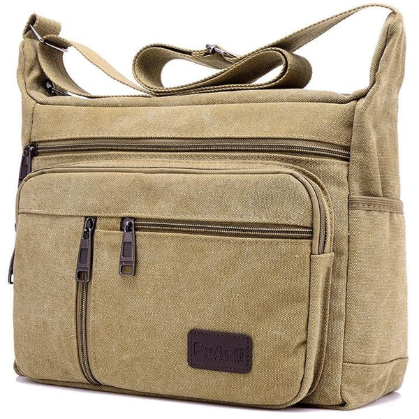 Men Canvas Shoulder Bag - Stay Organized in Style - The Ultimate Accessory for the Modern Man on ...