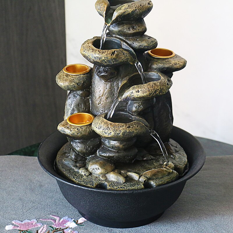 BERRY'S BUYS™ 2020 New Resin Decoration Fountain - Create a Serene Atmosphere with FengShui Properties - Perfect for Home and Office Décor - Berry's Buys