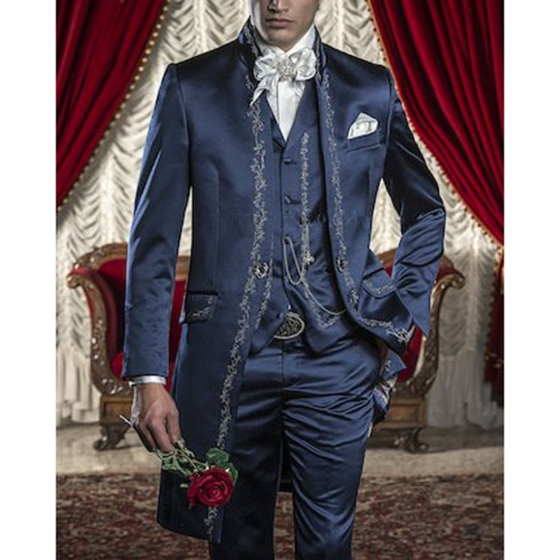 BERRY'S BUYS™ 2022 Custom Made Slim Fit Embroidery Groomsmen Tuxedos - Elevate Your Style with a Sleek and Modern Look - Perfect for Weddings and Formal Events - Berry's Buys