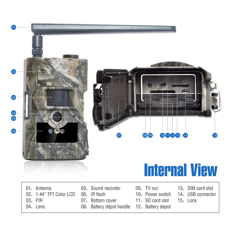 BERRY'S BUYS™ BolyGuard LY54-K24M Hunting Trail Camera - Capture Stunning Wildlife Photos Day or Night - Your Ultimate Hunting Companion - Berry's Buys