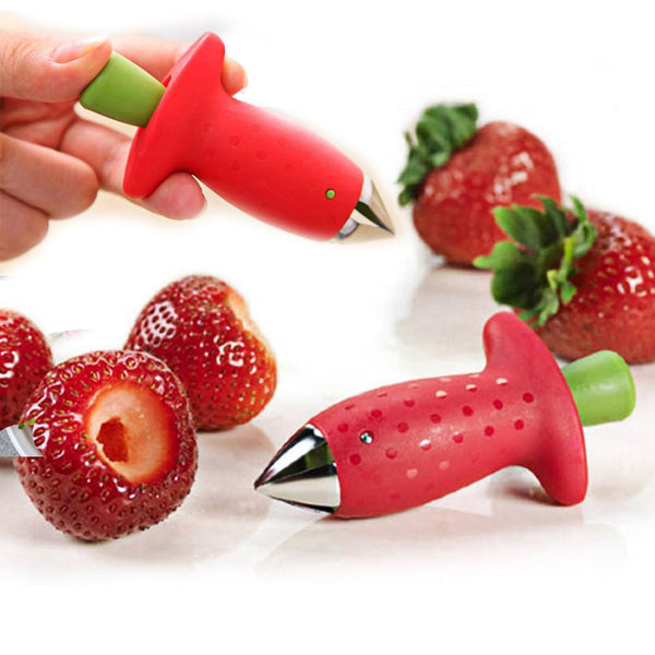 BERRY'S BUYS™ CHANSUNRUN Strawberry Huller - Effortlessly Remove Stems and Stalks for Perfect Fruit Every Time - Say Goodbye to Messy Prep Work - Berry's Buys