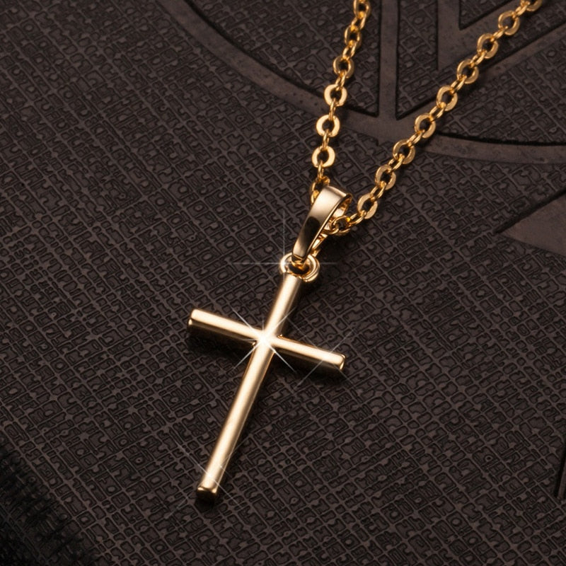 BERRY'S BUYS™ Fashion Christian Jesus Cross Necklace - Stylish Faith Accessory - Showcase Your Beliefs with Trendy Design - Berry's Buys