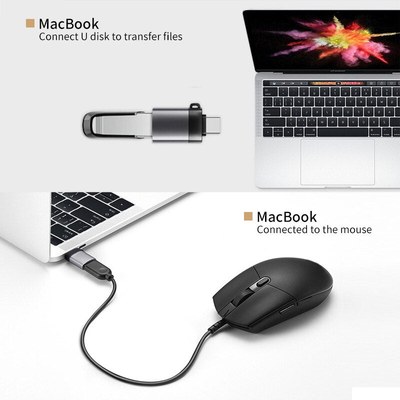BERRY'S BUYS™ FONKEN USB C OTG Adapter - Seamlessly Connect Your Devices On-The-Go - Enjoy Reliable Performance and Convenience - Berry's Buys