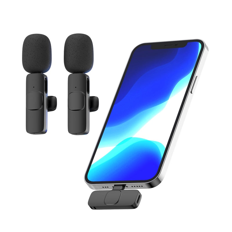 Vandlion Wireless Lavalier Microphone - Capture Crisp Audio On-the-Go - Record from Up to 20 Mete...