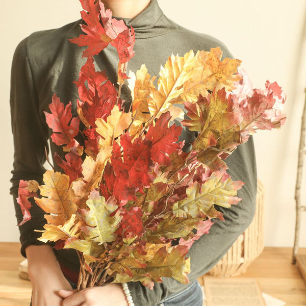 BERRY'S BUYS™ INS Autumn Oak Leaves Tree Branch - Bring the Beauty of Fall Indoors - Perfect for Weddings and Home Decor - Berry's Buys