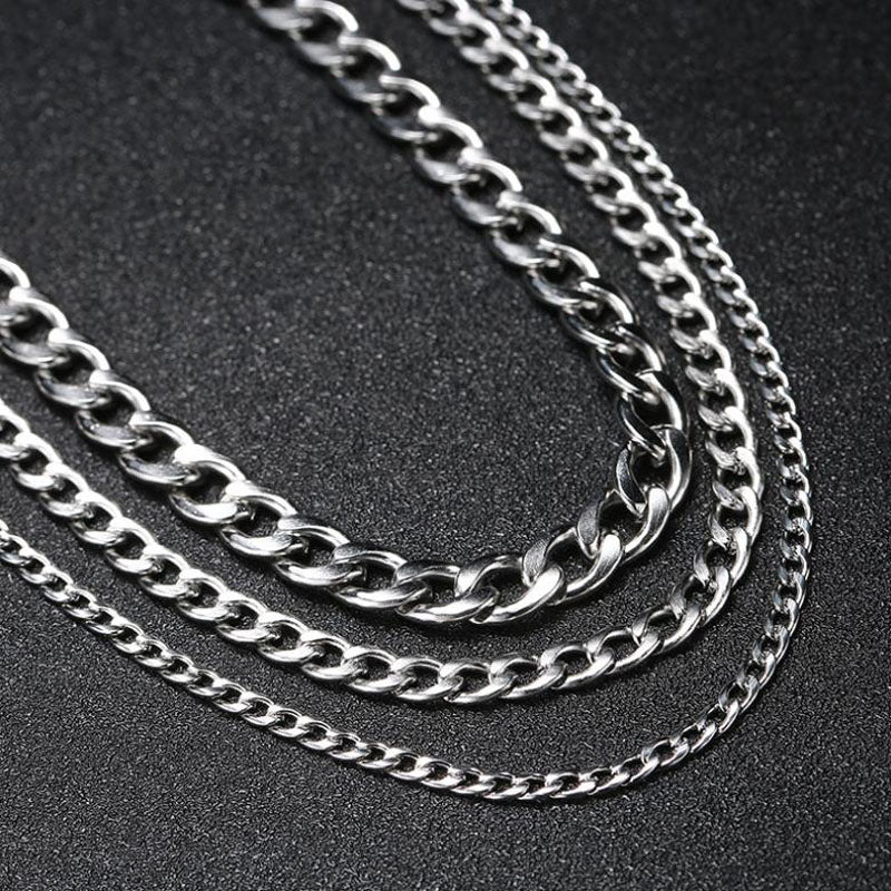 Stainless Steel Chain Necklace - Elevate Your Look Effortlessly - Built to Last and Features Mood...