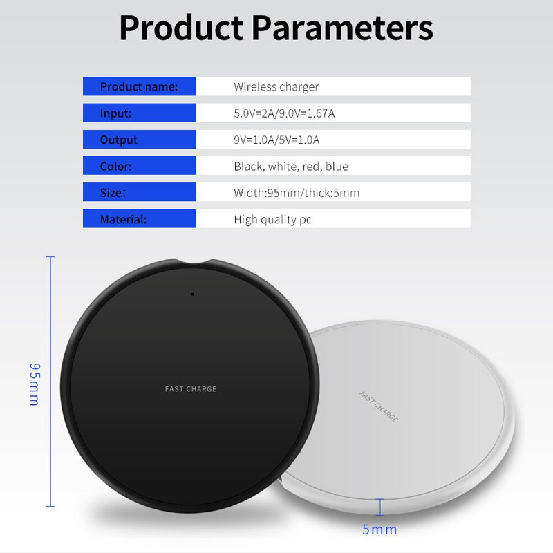 BERRY'S BUYS™ 10W Fast Wireless Charger - Stay Charged Up All Day Long - Keep Your Devices Connected Wirelessly - Berry's Buys