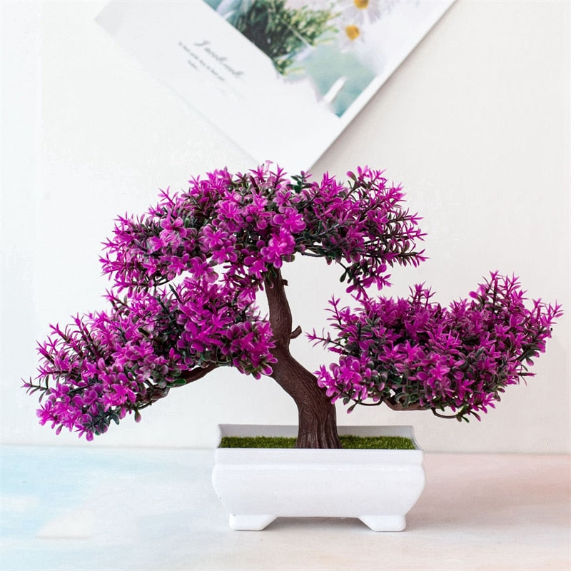 BERRY'S BUYS™ Artificial Plastic Plants Bonsai Small Tree Pot - Bring Nature Inside with No Maintenance Needed - Berry's Buys