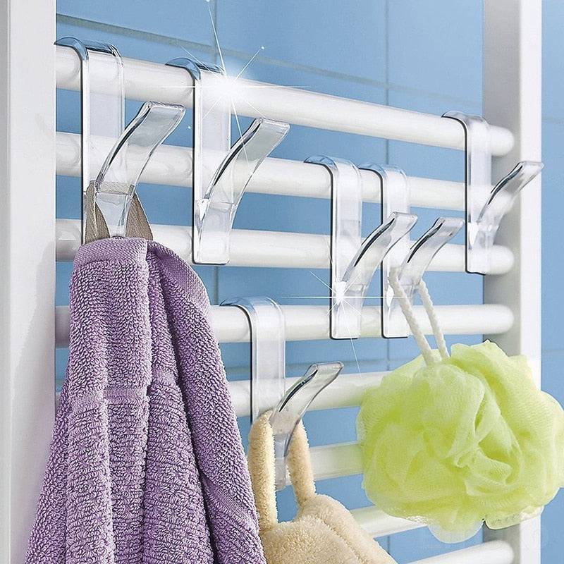 Kitchen Bathroom Hanger Clips Storage Racks - Keep your space organized and stylish with these ve...