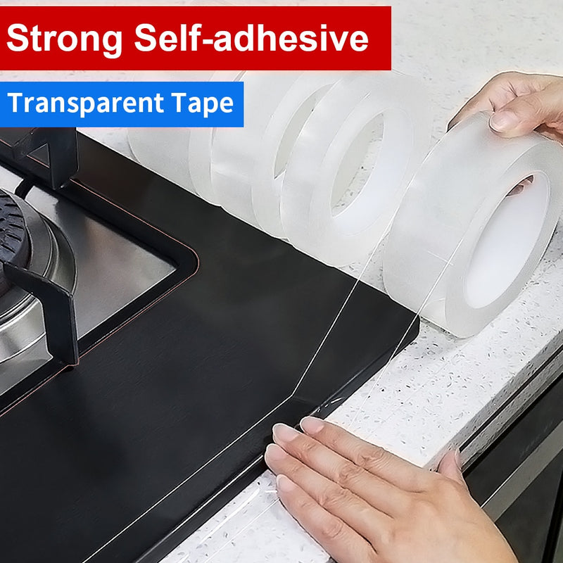 BERRY'S BUYS™ Home Kitchen Sink Gap Waterproof Mold Strong Self-adhesive Transparent Tape - Keep Your Sink Area Clean and Dry with Ease - Berry's Buys