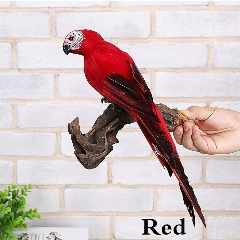 BERRY'S BUYS™ Creative Handmade Simulation Parrot - Add a Touch of Nature to Your Space - Vibrant and Realistic Garden Decor - Berry's Buys