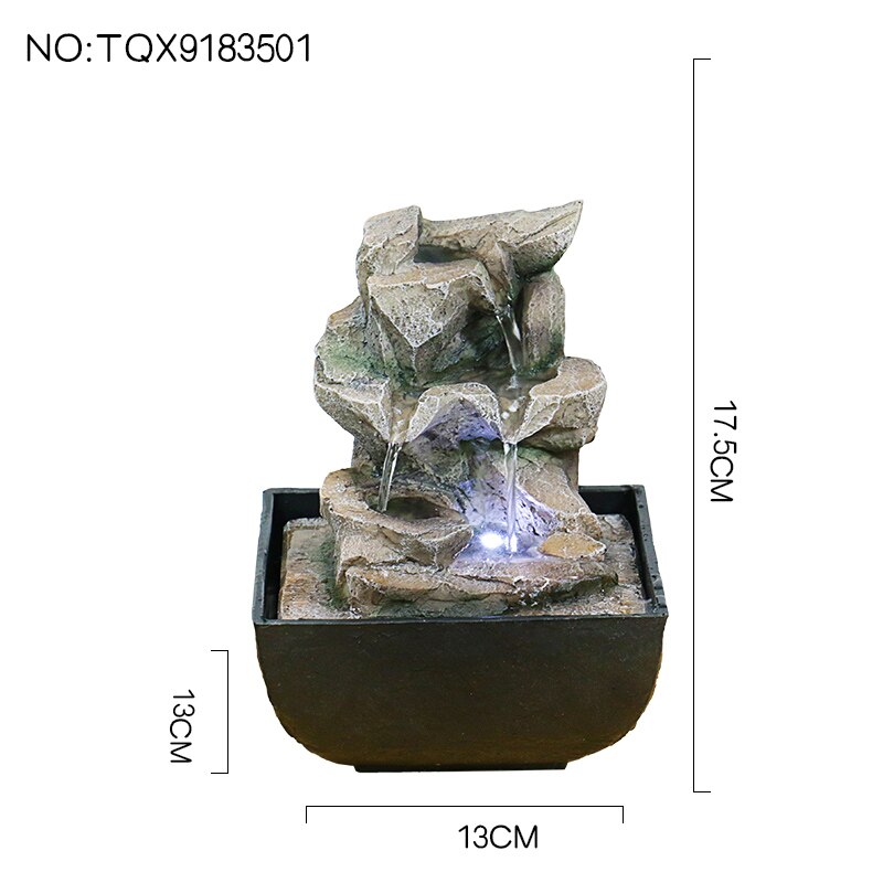 Tabletop Fountain with LED Lights - Create a Soothing and Tranquil Atmosphere in Your Home - Elev...