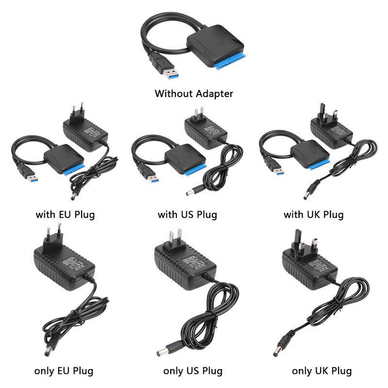 USB 3.0 To SATA 3 Cable - Seamlessly Connect and Transfer Data at Lightning-Fast Speeds with VKTE...
