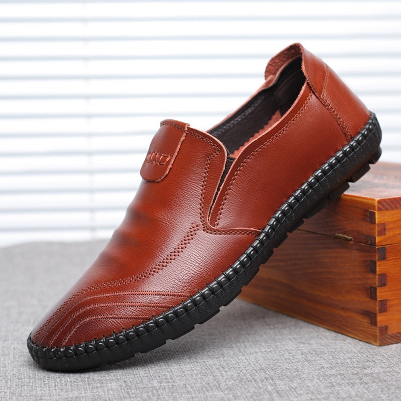 BERRY'S BUYS™ 2021 Spring Autumn New Casual Fashion Leather Shoes - Slip On in Style and Comfort All Day Long! - Berry's Buys