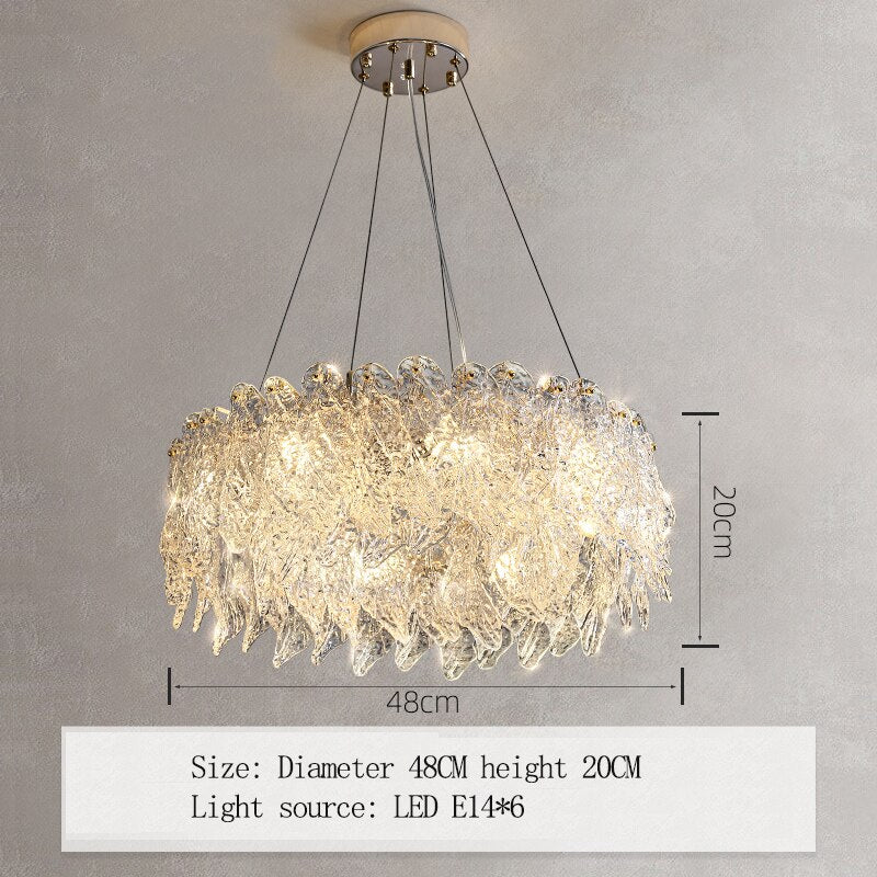 BERRY'S BUYS™ Contemporary Luxury Home Bedroom Led Round Ceiling Crystal Modern Chandeliers & Pendant for Living Room - Berry's Buys