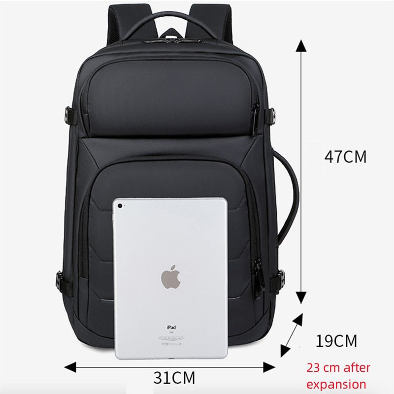 BERRY'S BUYS™ Expandable Men's Laptop Backpack - Stay Organized and Comfortable with Our Waterproof Bag - Perfect for School or Travel - Berry's Buys