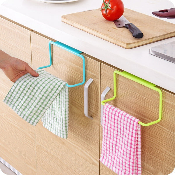 Towel Rack Hanging Holder Organizer - The Ultimate Space-Saving Solution for Your Bathroom or Kit...