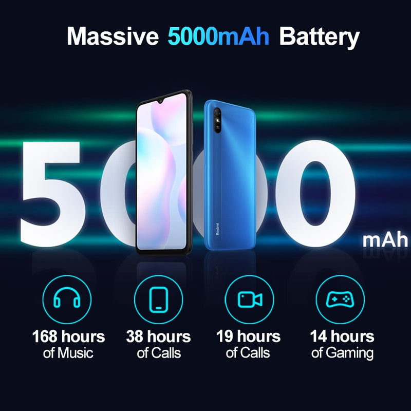 Xiaomi Redmi 9A - Unleash the Power of a Long-Lasting Battery - Up to 34 Days Standby Time